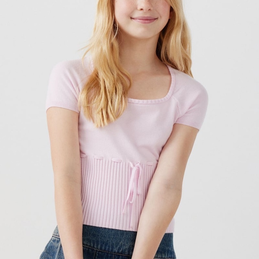RSQ Girls Ribbon Bow Sweater Top!